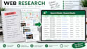 do data entry, web research, copy paste and data processing