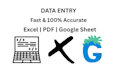 fast and accurate data entry, excel, and copy paste