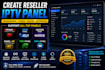 create reseller strong8k, xui panel, noos panel, 4k, trex panel, mega panel