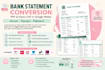 do bank statement work on urgent basis