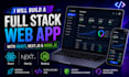 build a full stack web app with react next js and node js