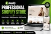 build a professional shopify store