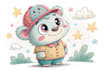 create cute animal character illustrations