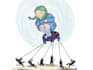 create a whimsical custom illustration