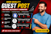 publish guest posts on high authority websites