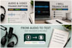 accurately transcribe audio and video