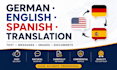 translate english german texts and images