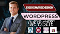 design redesign wordpress website, website development as a full stack developer