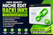 build high quality niche edit backlinks on relevant sites