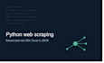 build custom python web scrapers