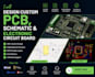 design custom pcb, schematic and electronic circuit board