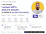 develop laravel apis that are secure and scalable