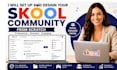 do skool online community setup skool online course skool community