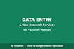 be your data entry specialist lead lists CRM spreadsheets