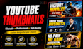 design professional clickable youtube thumbnails