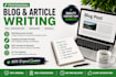 write clear and engaging blog posts and articles