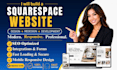 build squarespace web design and redesign edit squarespace website development