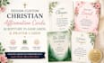 design custom christian affirmation cards, scripture flashcards, and prayer card