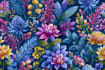 create unique watercolor seamless pattern design