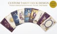 design a complete custom tarot card deck and card set
