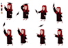animate you throwing your graduation cap