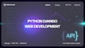 develop a python django web application and rest API