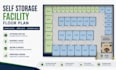 design self storage facility floor plan layout optimized unit planning