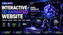 interactive 3d animated website,3d spline model, threejs, webgl, gsap