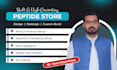 design a high converting peptide website with woocommerce
