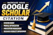 increase google scholar citation