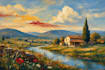 digitally oil painting landscape