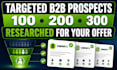 build a targeted b2b prospect list for your business