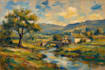 landscape oil painting art