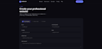 create a professional personal website from your CV