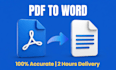 convert pdf to editable word document image to word and handwritten