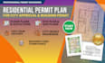 design residential permit plan, house permit drawings, and adu plans