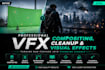 do professional vfx compositing, cleanup and visual effects