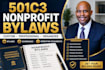 draft 501c3 nonprofit bylaws and operating documents