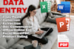 do professional data entry copy paste and web reaserch