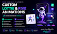 create interactive rive animation for website and game