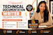 write sops, process documentation, workflow guides and work instructions