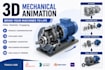 create 3d mechanical product animation video for your machinery