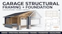 do garage structural calculations, framing and foundation plans