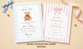 design a custom illustrated baby shower invitation