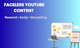 create a complete faceless youtube video content package