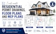 create residential permit drawings, floor plans and mep plans