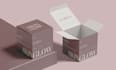 do product packaging design and label with minimal modern branding