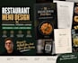 design an editable restaurant menu in canva