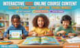 develop interactive kids online course content and lesson plans