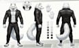 design clear furry and fursona reference sheet, sfw